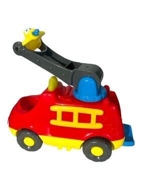 Play Skool PlaySkool Weebles Fire Truck Toy Engibe Lights Sounds y2K